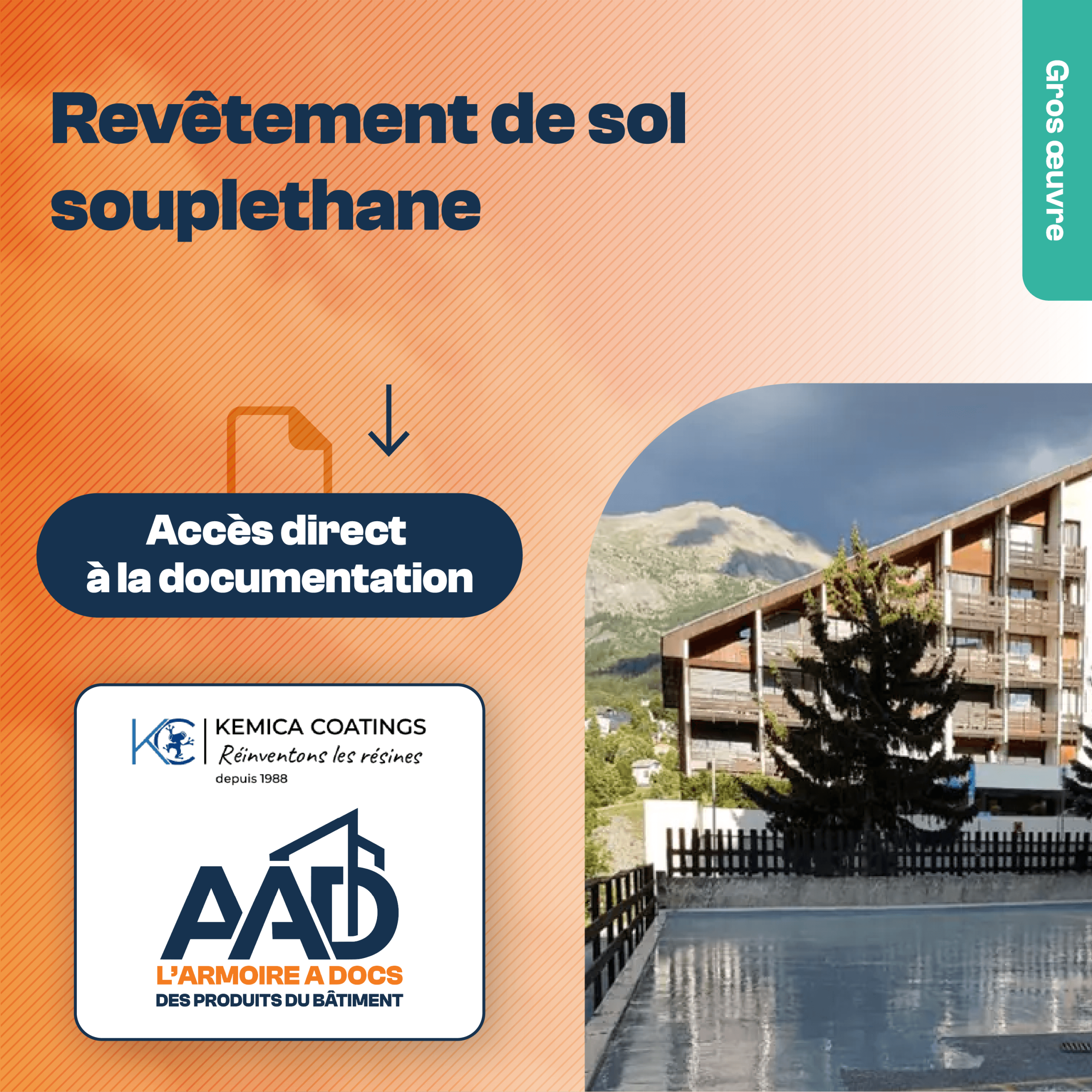 Revêtement de solsouplethane